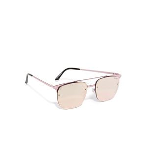 Quay Pink Mirrored Private Eyes Sunglasses